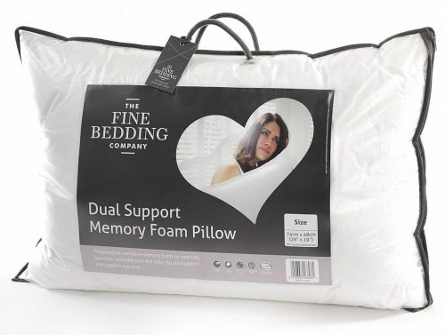 The Fine Bedding Co - Dual Support Memory Foam Pillow