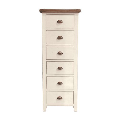 Vale Furnishers - Chertsey Six Drawer Tall Chest