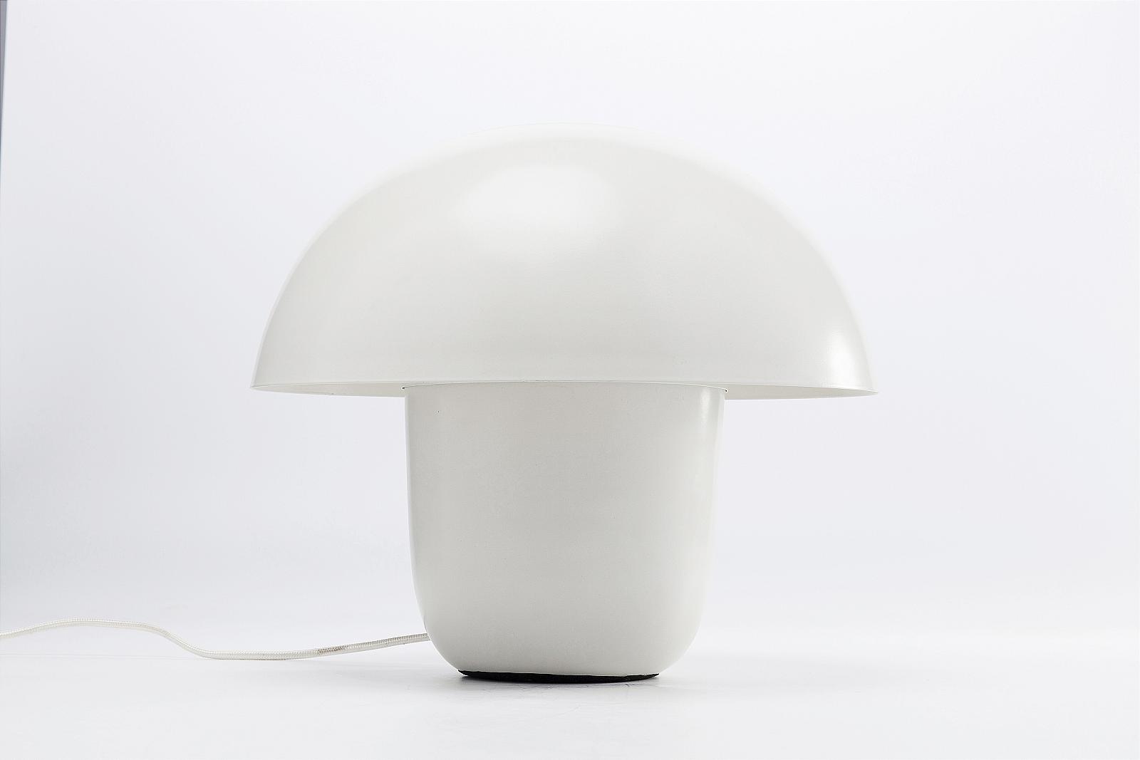 White mushroom table lamp deals