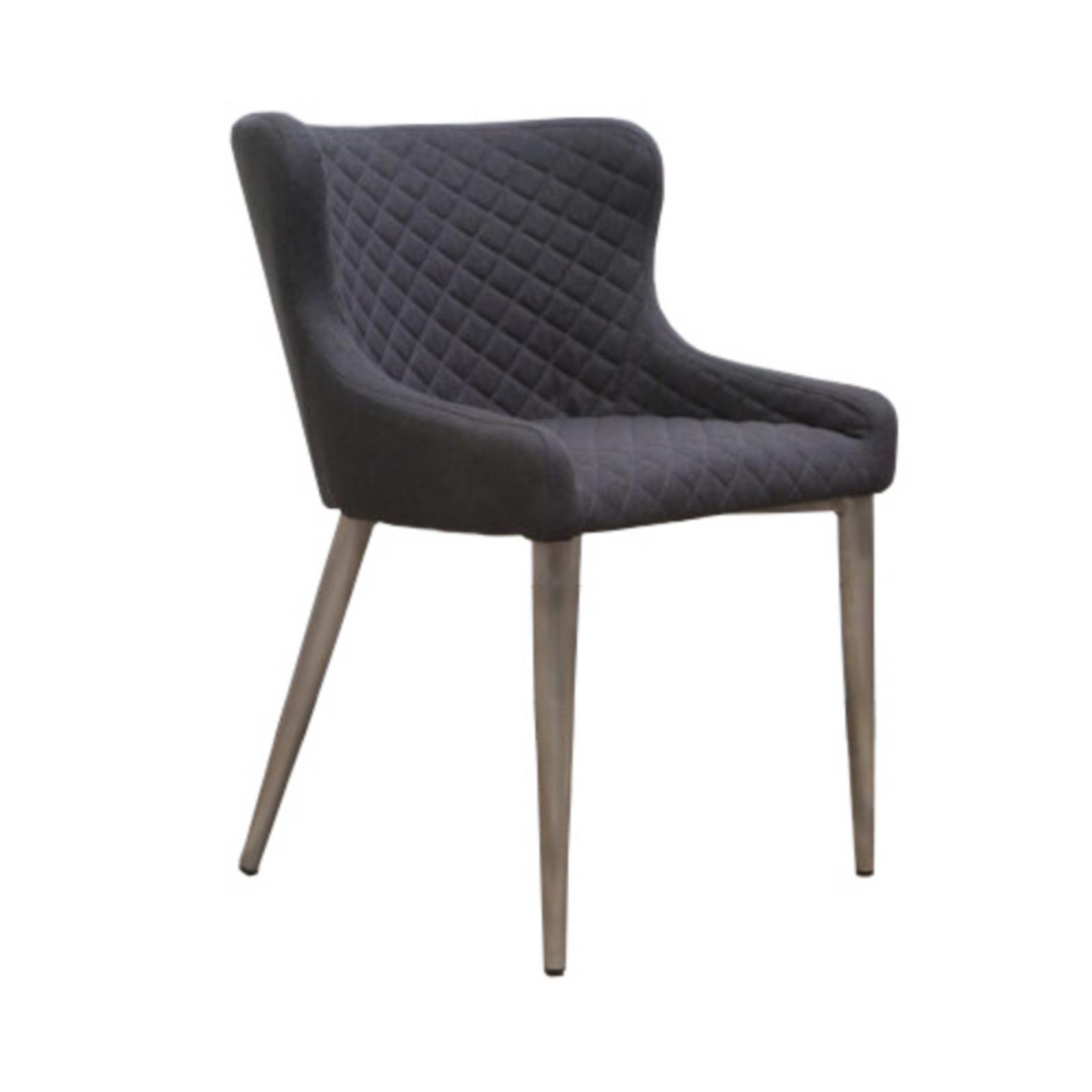 HND Kate Dining Chair Dark Grey Fabric Vale Furnishers