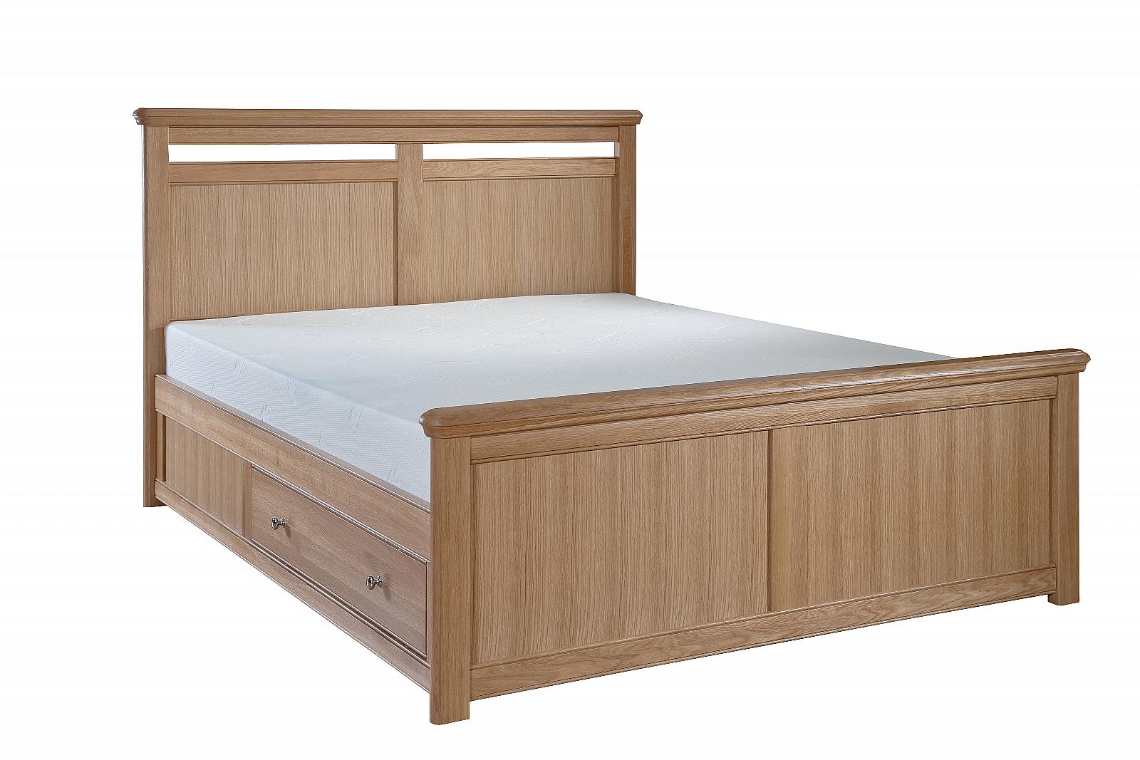 Oliver Natural Double Bed with Storage Vale Furnishers