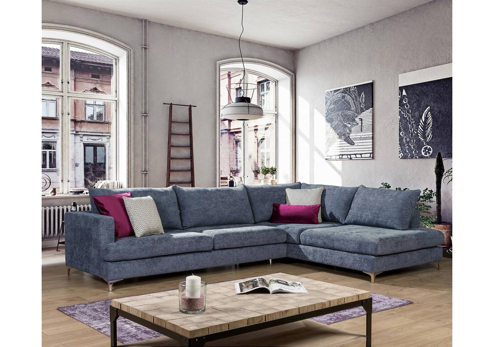 Thin corner sofa discount