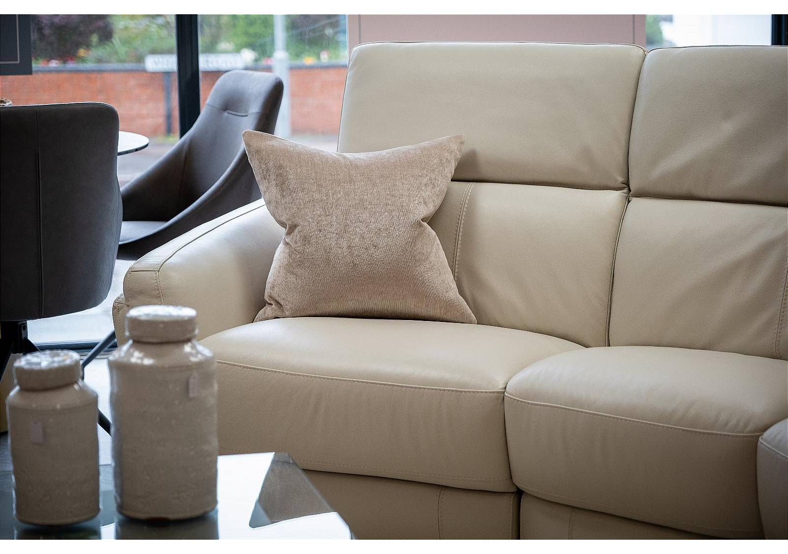 Crosslin leather power reclining on sale loveseat