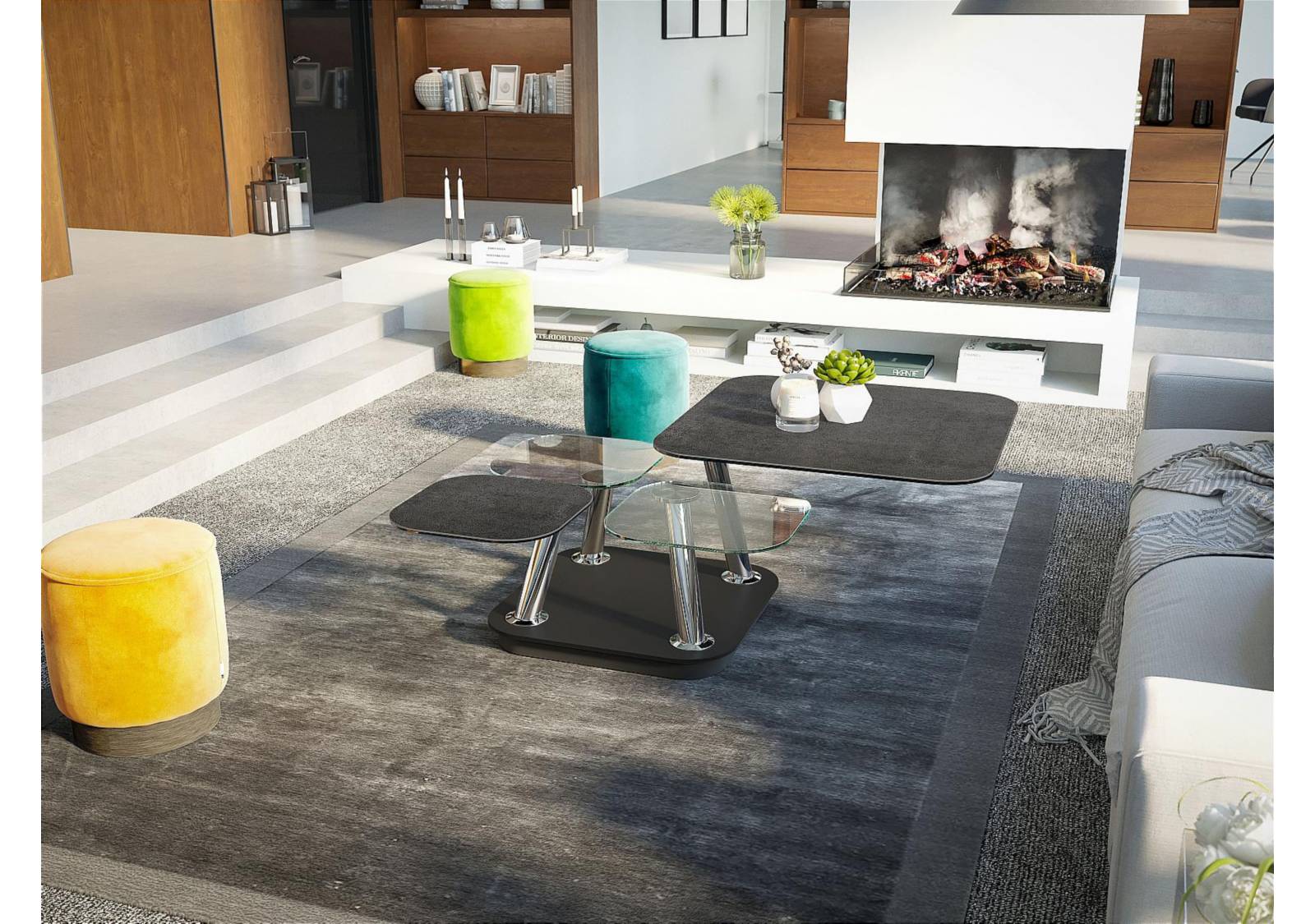 Vale square discount coffee table
